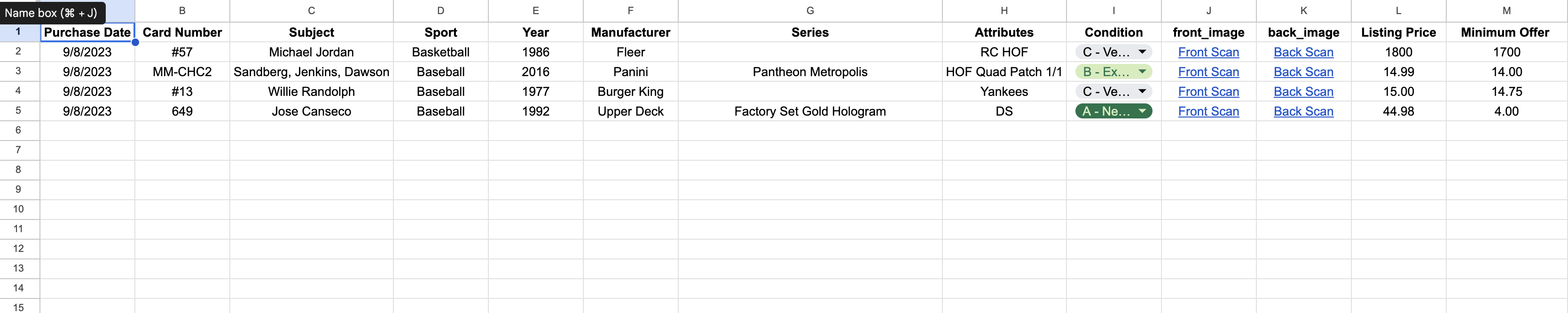 CSV Template for Raw Cards – Help Center